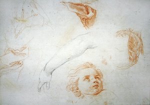 Studies for the Ecstasy of St. Catherine of Siena