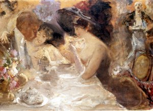 Dinner in Monte Carlo. Belle Epoque by Pompeo Mariani