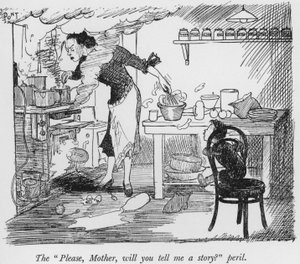 The Please, Mother, will you tell me a story? peril