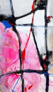Dynamic Pink Abstraction by Poonam Choudhary