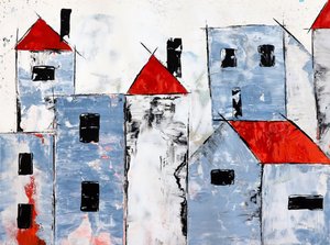 Modern Red Roof City