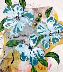 Vibrant Abstract Blooms by Poonam Choudhary