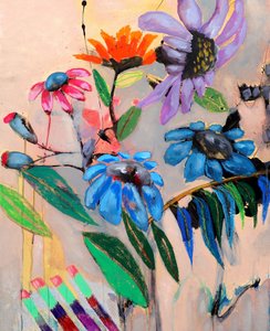 Vibrant Abstract Flowers
