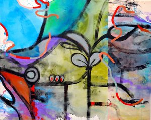 Vibrant Abstract Plant