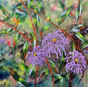 Vibrant Purple Garden Blooms
