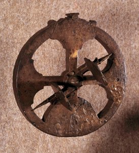 An astrolabe, an astronomical measuring instrument used by navigators by Portuguese School