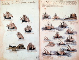 Manuscript Page: Memorials of the Armadas of Portugal Under King Manuel I by Portuguese School