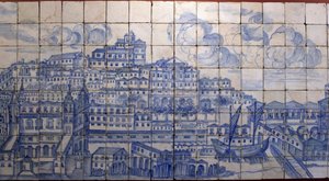Panoramic view of Lisbon, before the earthquake of 1755