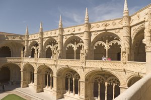View of the cloisters from the upper gallery