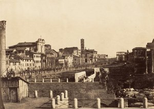 The Forum, Rome, 1853-56 by Possibly by Jane Martha St. John.