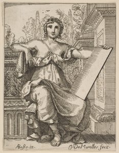 Seated Woman Holding a Tablet