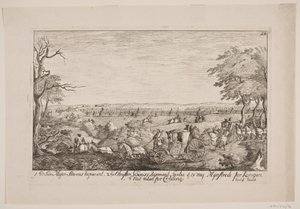 Frederik V Reviews the Regiments Outside Kolding by Poul Isac Grønvold