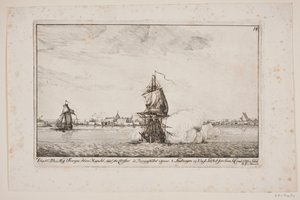 Frederik V Departing from Korsør by Poul Isac Grønvold
