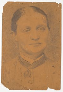 Portrait Head. Mrs. High School Principal Caroline Knudsen by Poul S. Christiansen