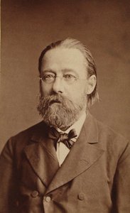 Portrait of the Composer Bedrich Smetana by Prague . Photo studio J. Mulac