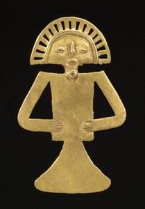 Figural Pendant, c.700-1000 by Pre Columbian Pre Columbian