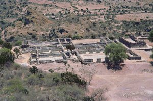 Aerial view of the city, Late Post-Classic Period by Pre Columbian