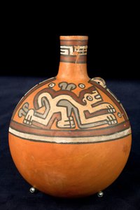 Ceramic with Two Jaguars / Huari or Wari Culture by Precolombian Precolombian
