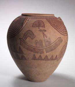 Decorated Jar with Boat Scenes, Middle Predynastic Period, Naqada IIc-d Periods, c.3300-3100 BC