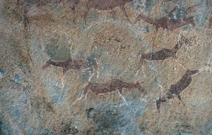 Animal Figures (Cave Painting) by Prehistoric Prehistoric