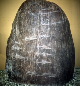 Civilization of the Camunni. Bagnolo stele type 1 a by Prehistoric Prehistoric