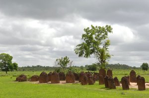 Prehistory: Megalithic circle of stones from Wassu, Gambia (photo) by Prehistoric Prehistoric