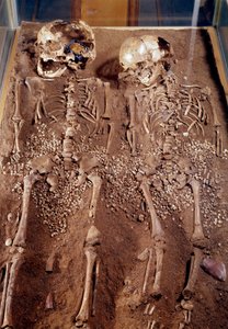 Skeletons of Two Children from the Grimaldi Cave by Prehistoric Prehistoric