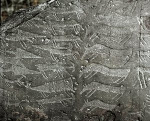 Prehistory, Rock Art: Grave Rock of Representations of Daggers and Oxen