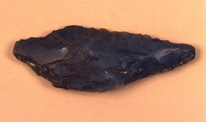 Stone arrowhead discovered in Isolino di Varese, Italy by Prehistoric Prehistoric