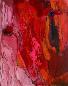 Vibrant Red Abstract