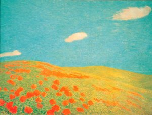 Hills of Liguria by Previati Gaetano