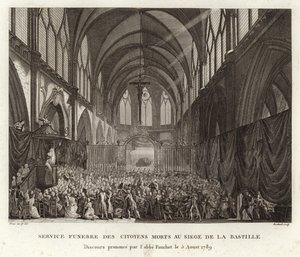Funeral Service of Citizens Killed in the Siege of the Bastille