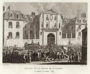 Looting the house of St Lazare by Prieur