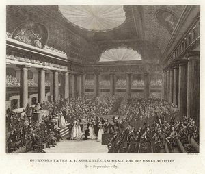 Offerings Made to the National Assembly by Women Artists by Prieur