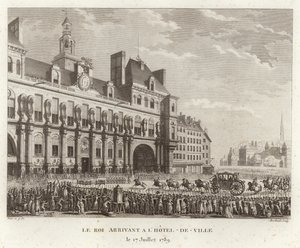 The Arrival of the King at the Town Hall by Prieur
