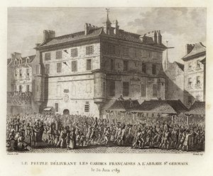 The people delivering the French guards at the abbey of St Germain by Prieur