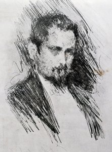 Portrait of Luigi Illica by Prince Paul Petrovic Troubetzkoy
