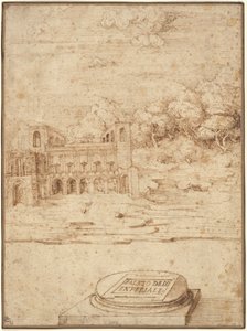 The Villa Imperiale by Probably Titian Venetian 16th Century