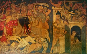 Battle Between Judas Maccabaeus and Timotheus, and the Fall of Maspha, Reconstruction of a Wall Painting Originally in the Painted Chamber of the Palace of Westminster