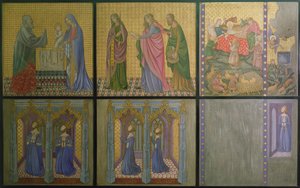 Reconstruction of a wall painting originally in St. Stephen