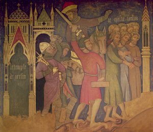 The Captivity of the Jews, reconstruction of a wall painting originally in the Painted Chamber of the Palace of Westminster