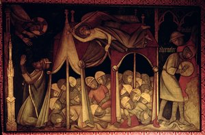 The History of Hezekiah, Reconstruction of a Wall Painting Originally in the Painted Chamber of the Palace of Westminster