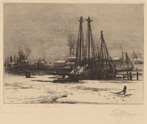 Winter Quarters - Cape Ann by Prosper Louis Senat
