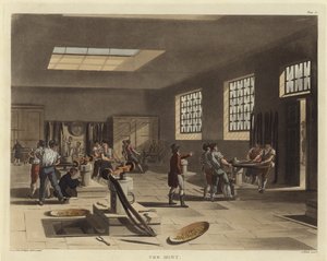 The Mint by Pugin and Rowlandson