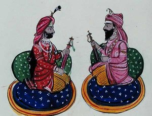 Maharaja Kharak Singh and Maharaja Nau Nihal Singh, c.1890
