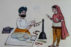 Silk Braid Maker, c.1890