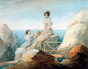 Empress Alexandra Fyodorovna with Daughter Grand Duchess Maria Nikolaievna of Russia
