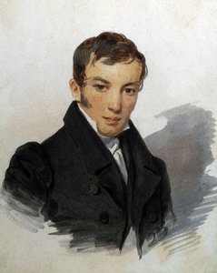 Portrait of the Poet Vasily Zhukovsky by Pyotr Fyodorovich Sokolov