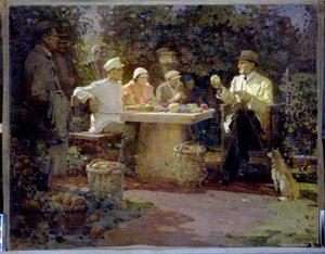 Visitors to Ivan Vladimirovitch Mitchourine (1855-1935)