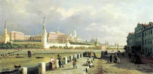 View of the Kremlin from the Sophia Embankment in Moscow